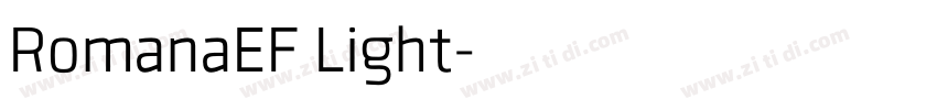 RomanaEF Light字体转换